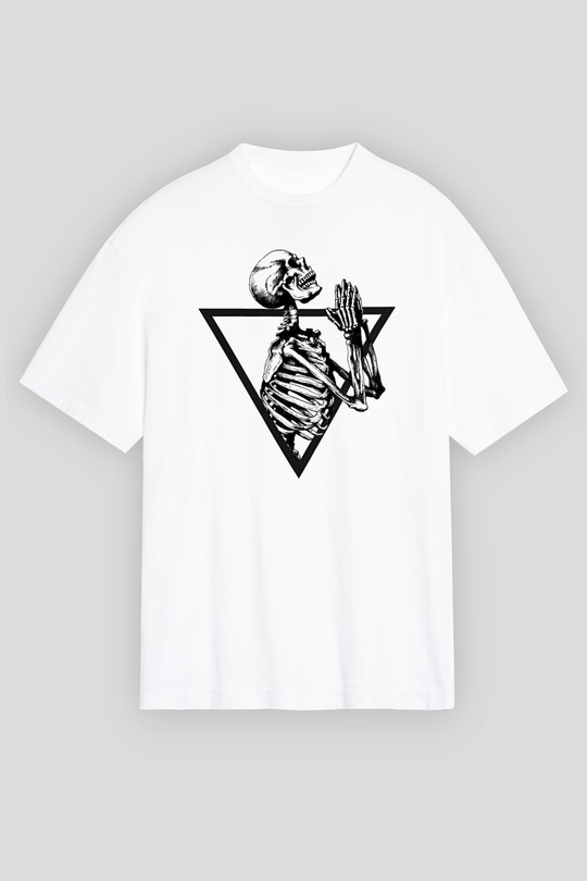 Suicideboys - $uicideboy$ Baskılı Beyaz Unisex Oversize Tişört - Tshirt