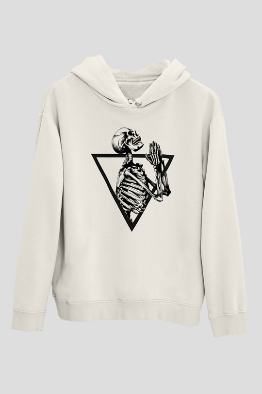 Suicideboys - $uicideboy$ Baskılı Beyaz Unisex Kapüşonlu Sweatshirt