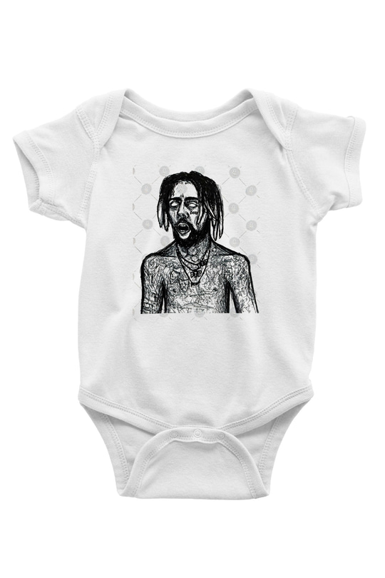 Suicideboys - $uicideboy$ Baskılı Beyaz Unisex Bebek Body - Zıbın
