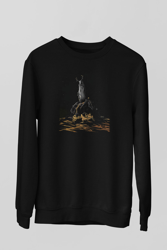 Swallow The Sun Baskılı Unisex Siyah Sweatshirt