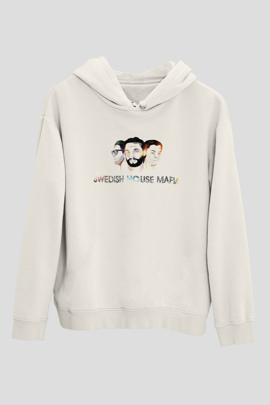 Swedish House Mafia Beyaz Unisex Kapüşonlu Sweatshirt