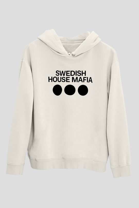 Swedish House Mafia Beyaz Unisex Kapüşonlu Sweatshirt