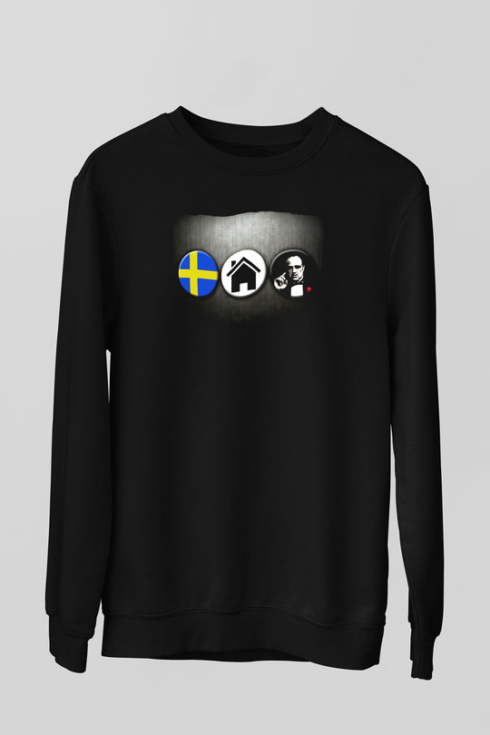 Swedish House Mafia Siyah Unisex Sweatshirt