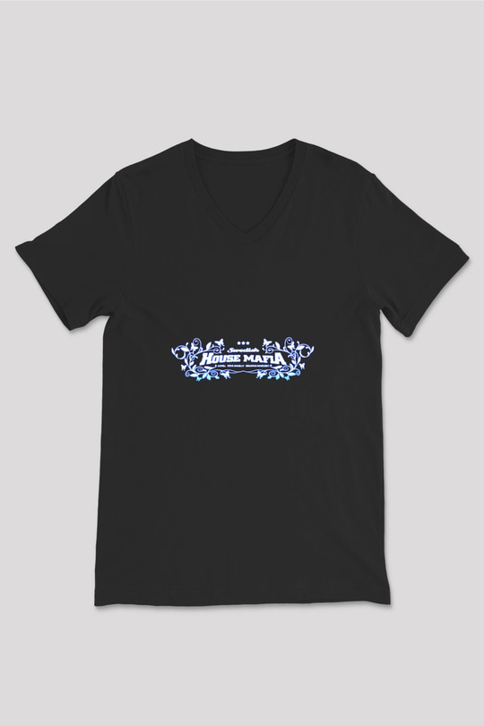 Swedish House Mafia Siyah Unisex V Yaka Tişört T-Shirt