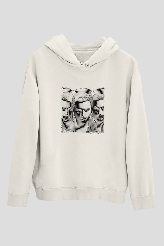 Swedish House MafiaBaskılı Beyaz Hoodie