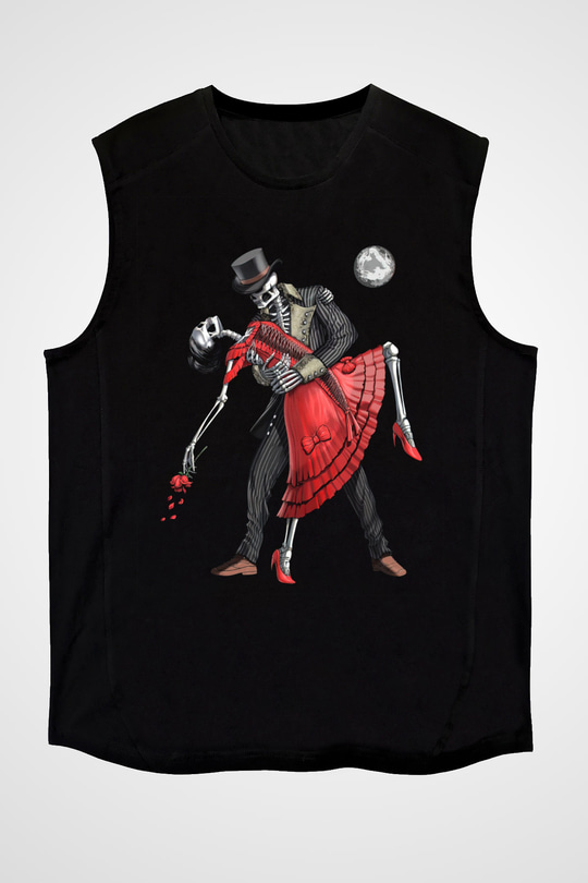 Tango Siyah Unisex Kolsuz Tişört