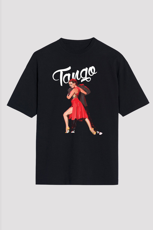 Tango Siyah Unisex Tişört T-Shirt - TişörtFabrikası