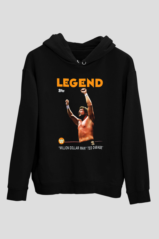 Ted DiBiase Siyah Unisex Kapüşonlu Sweatshirt