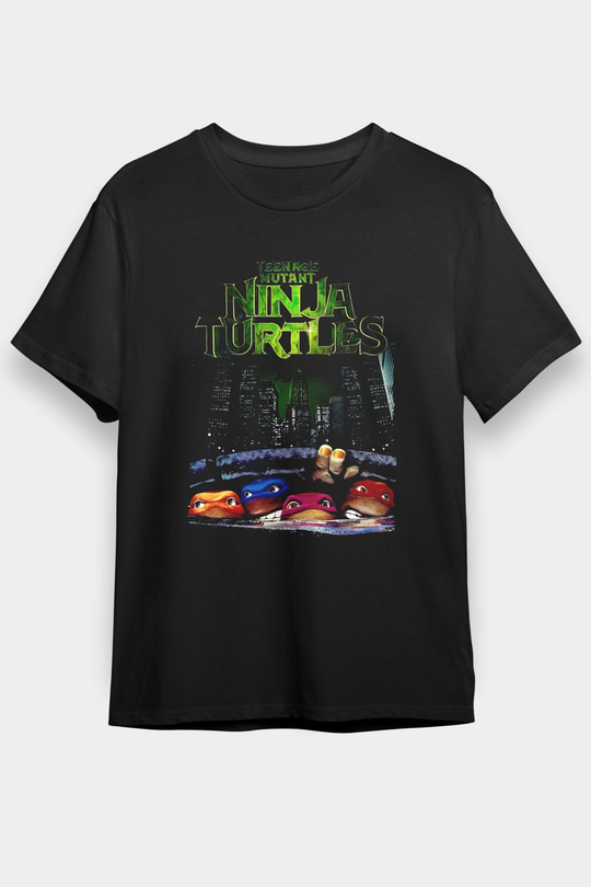 Teenage Mutant Ninja Turtles Ninja Kaplumbağalar Siyah Unisex Tişört