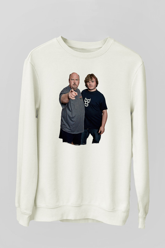 Teracious D Baskılı Beyaz Unisex Sweatshirt