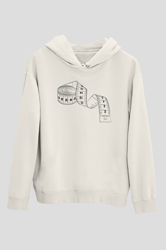 Terzi Beyaz Unisex Hoodie