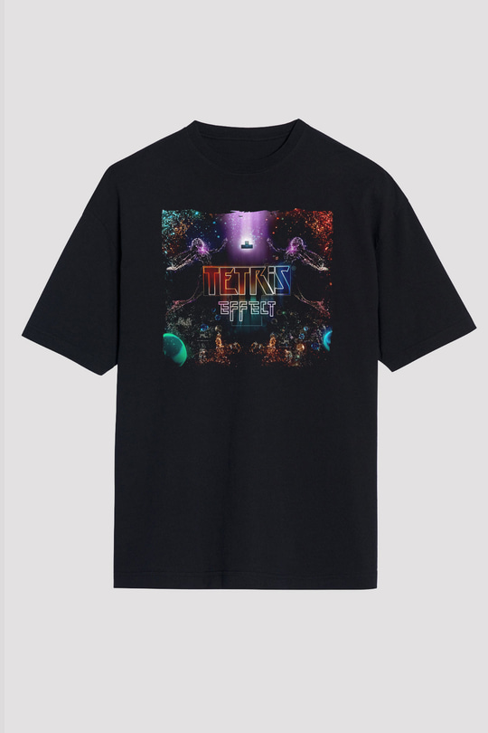 Tetris Siyah Unisex Tişört T-Shirt