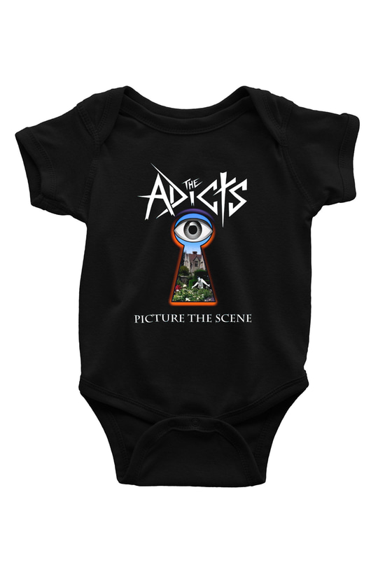 The Adicts Baskılı Siyah Bebek Body - Zıbın
