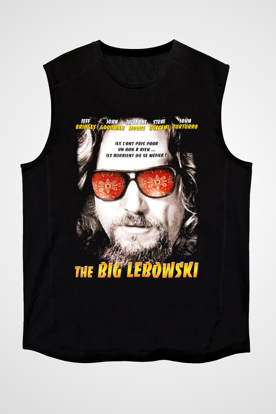 The Big Lebowski Büyük Lebowski Siyah Unisex Kolsuz Tişört