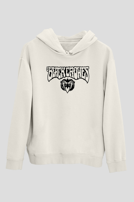 The Black Crowes Beyaz Unisex Kapüşonlu Sweatshirt