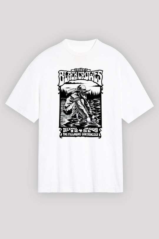 The Black Crowes Beyaz Unisex Oversize Tişört T-Shirt