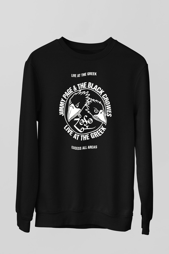 The Black Crowes Siyah Unisex Sweatshirt