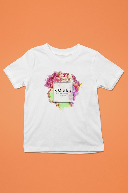 The Chainsmokers Baskılı Beyaz Unisex Çocuk Tişört