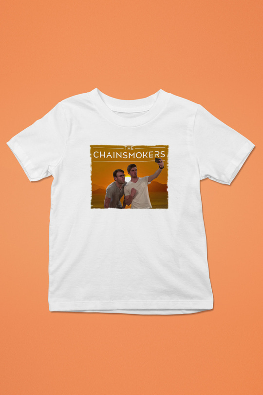 The Chainsmokers Beyaz Unisex Çocuk Tişört