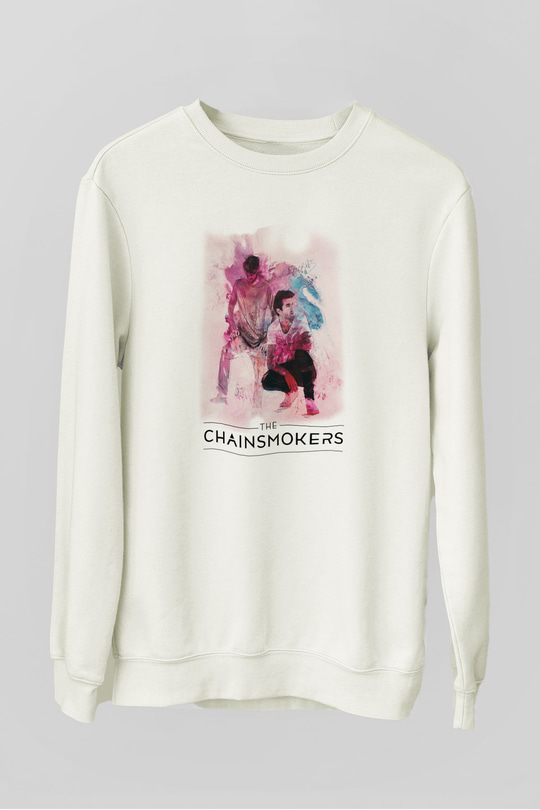 The Chainsmokers Beyaz Unisex Sweatshirt