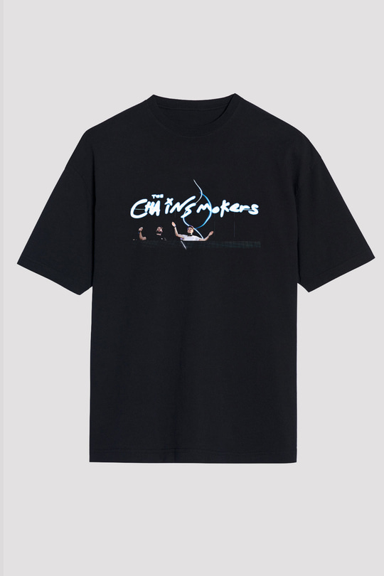 The Chainsmokers Siyah Unisex Oversize Tişört T-Shirt