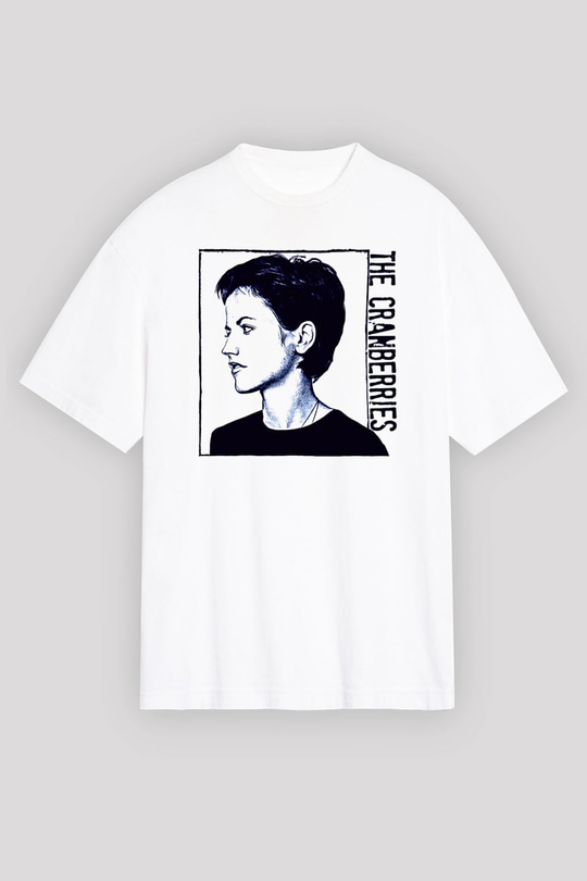 The Cranberries Baskılı Beyaz Unisex Oversize Tişört - Tshirt