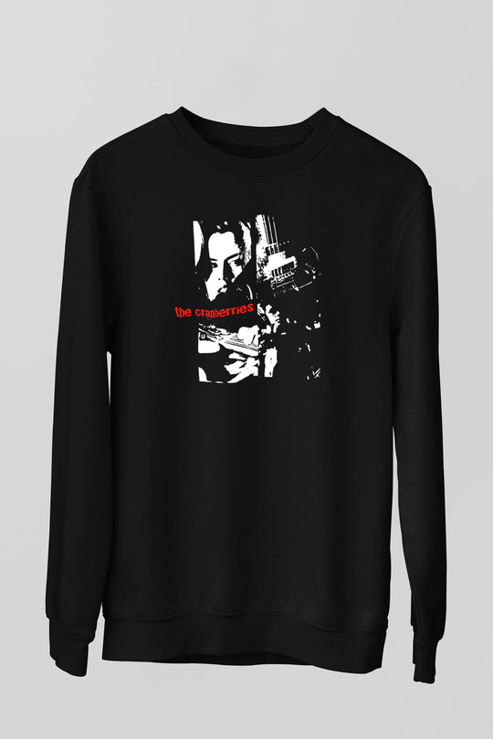 The Cranberries Baskılı Unisex Siyah Sweatshirt