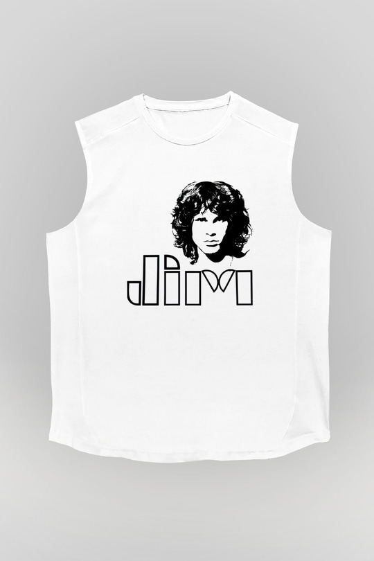 The Doors Beyaz Unisex Kolsuz Tişört