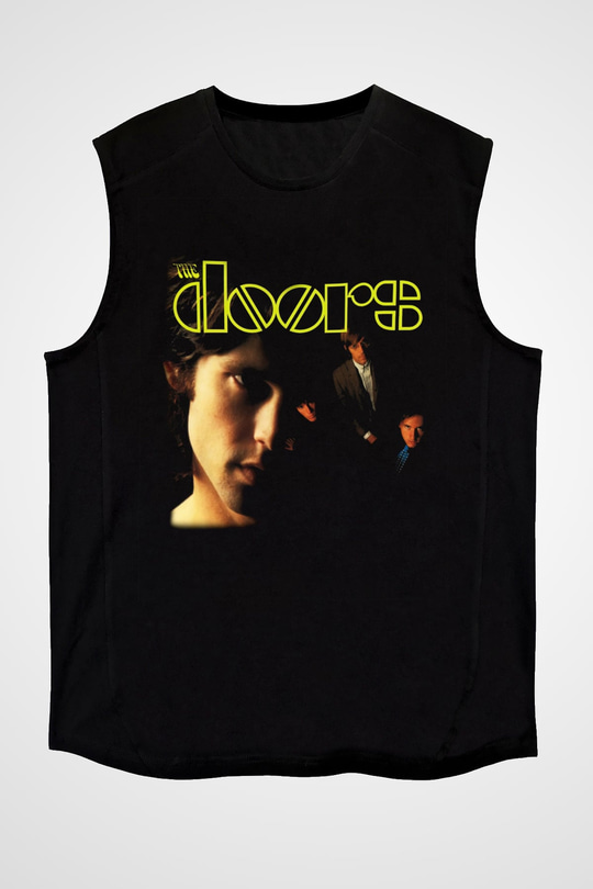 The Doors Siyah Unisex Kolsuz Tişört
