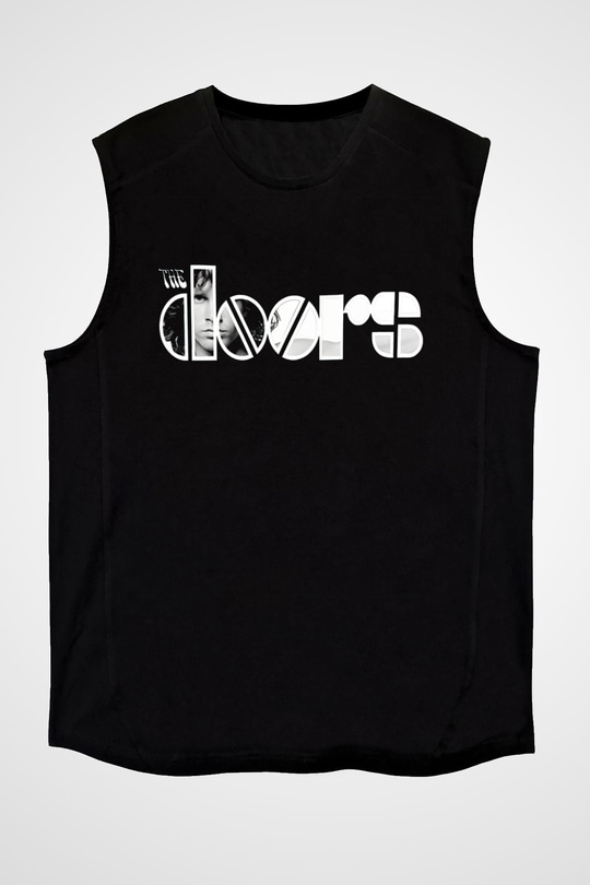 The Doors Siyah Unisex Kolsuz Tişört