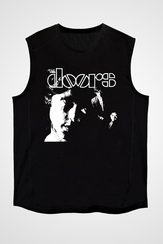 The Doors Siyah Unisex Kolsuz Tişört