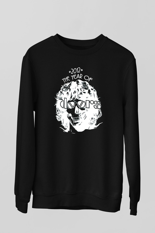 The Doors Siyah Unisex Sweatshirt