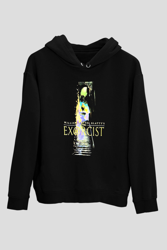 The Exorcist Siyah Unisex Kapüşonlu Sweatshirt