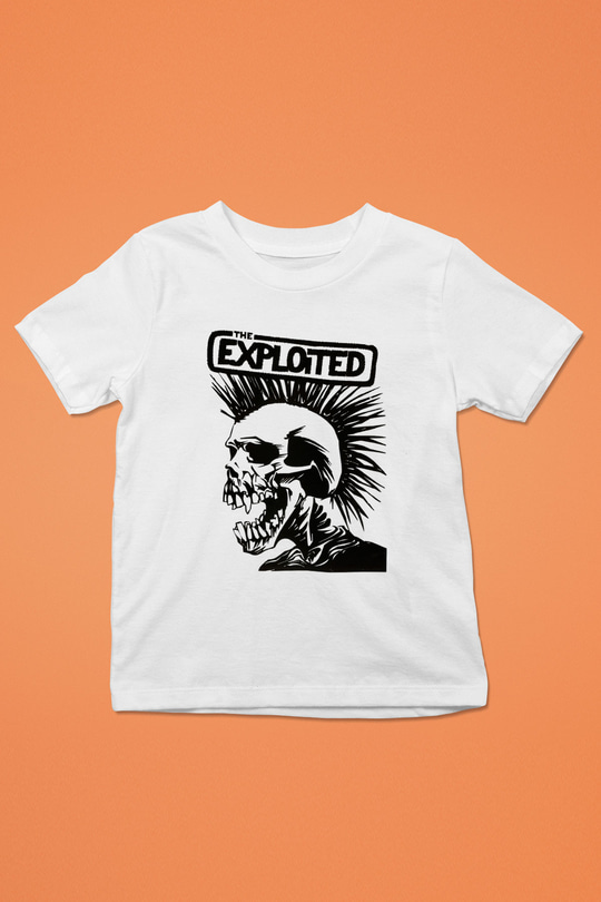 The Exploited Baskılı Beyaz Unisex Çocuk Tişört