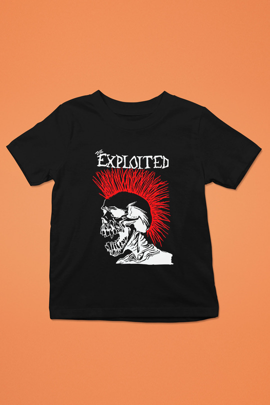 The Exploited Baskılı Siyah Unisex Çocuk Tişört