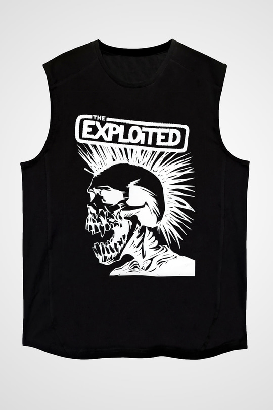 The Exploited Siyah Unisex Kolsuz Tişört