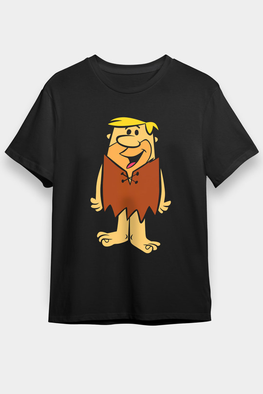 The Flintstones Taş Devri Siyah Unisex Tişört