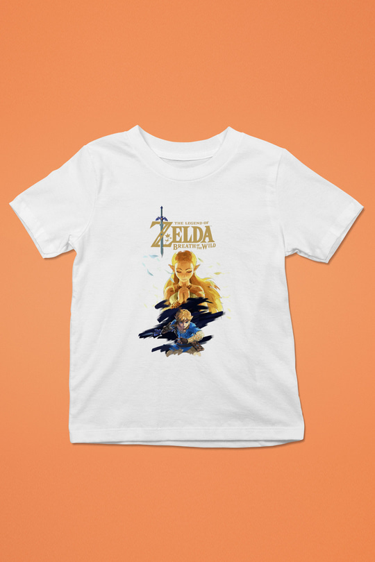 The Legend of Zelda Baskılı Beyaz Unisex Çocuk Tişört