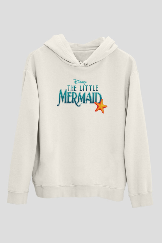 The Little Mermaid Beyaz Unisex Hoodie