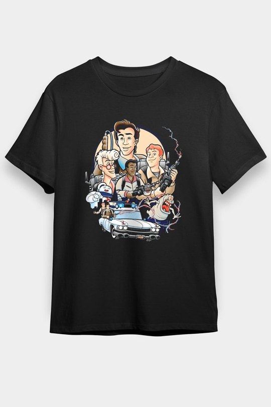 The Real Ghostbusters Hayalet Avcıları Siyah Unisex Tişört