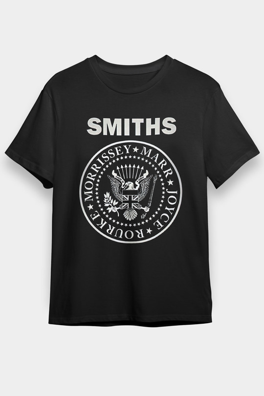 The Smiths Baskılı Unisex Siyah Tişört - Tshirt
