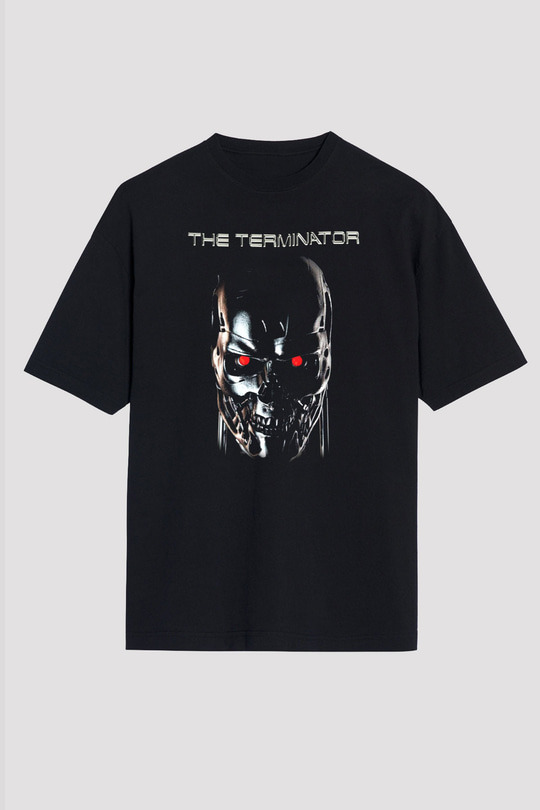 The Terminator Siyah Unisex Oversize Tişört T-Shirt