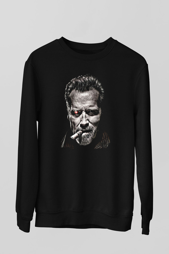 The Terminator Siyah Unisex Sweatshirt