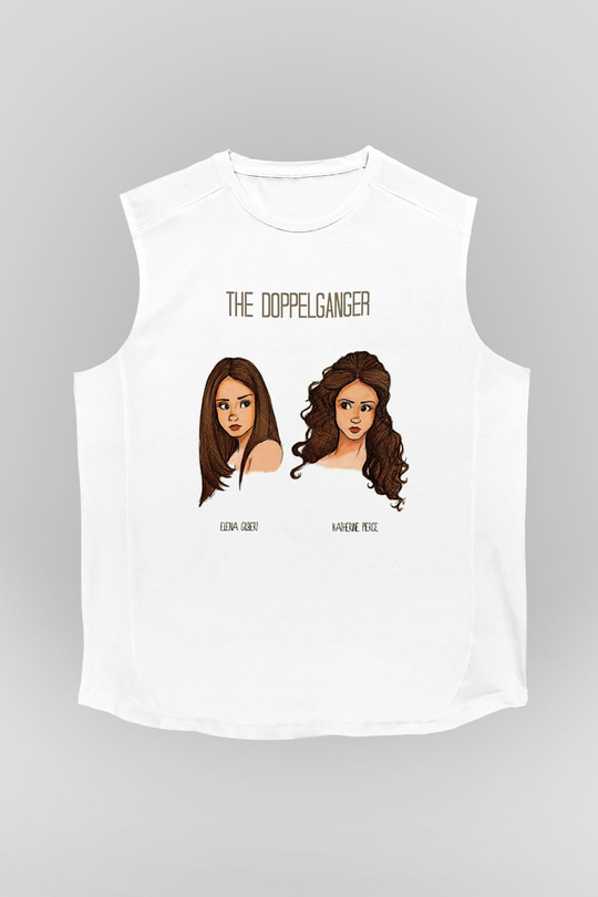The Vampire Diaries Beyaz Unisex Kolsuz Tişört