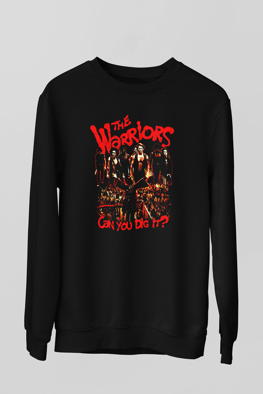 The Warriors Siyah Unisex  Sweatshirt