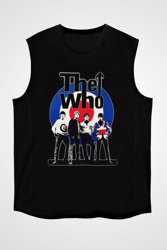 The Who Siyah Unisex Kolsuz Tişört