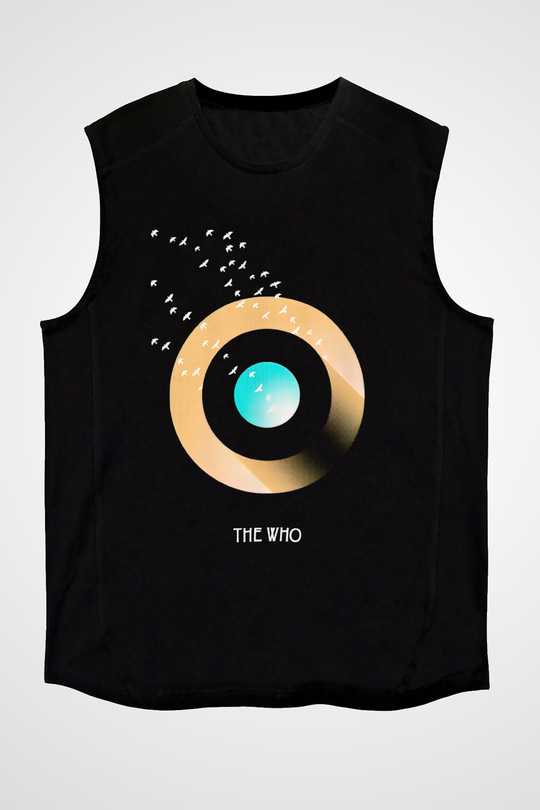 The Who Siyah Unisex Kolsuz Tişört