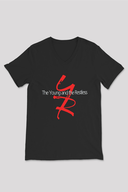 The Young and the Restless Siyah Unisex  V Yaka Tişört