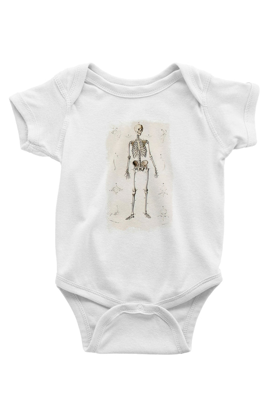Tıp Bayramı Baskılı Beyaz Unisex Bebek Body - Zıbın