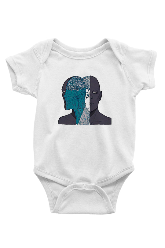 Tıp Bayramı Baskılı Beyaz Unisex Bebek Body - Zıbın